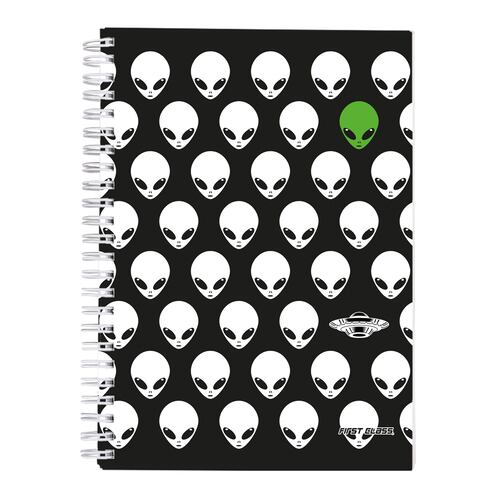 Cuaderno Profesional Engargolado de Tapa Dura con 160 Hojas a Raya Espacio FIRST CLASS