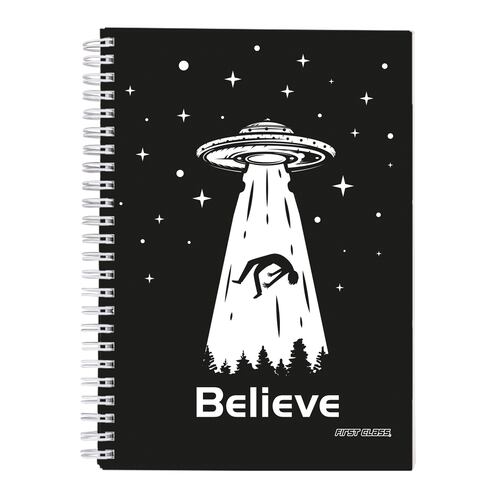 Cuaderno Profesional Engargolado de Tapa Dura con 160 Hojas a Raya Espacio FIRST CLASS