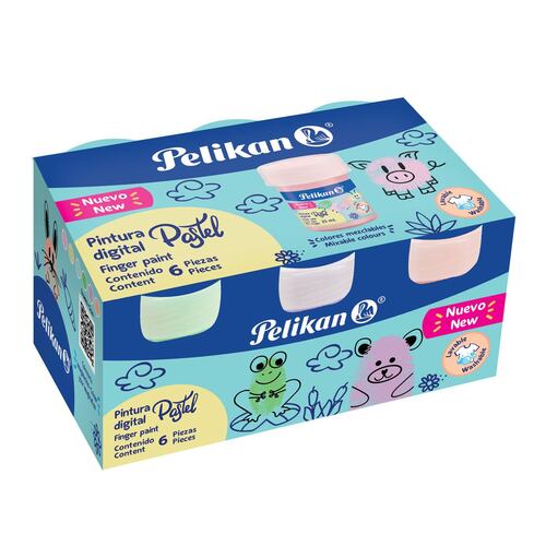 Pintura Digital 25 Ml C/6 Col Pastel
