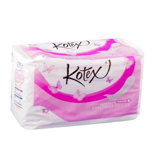 Kotex Natural Flex Toallas Femeninas Paquete Con 10 Piezas