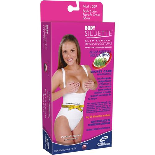 Body Corte Francés  Senos  Libres Mod. AM 1009  T. Grande Color Nude