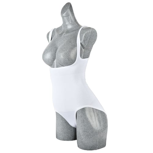Body senos libres Body Siluette seamless alto control 1003-4218 extragrande blanco dama