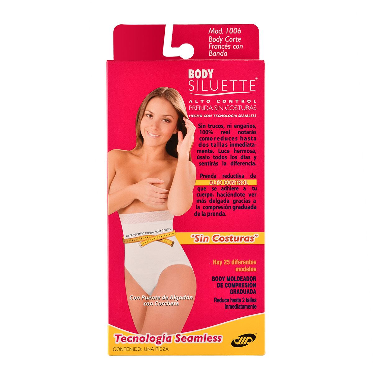 Body con banda Body Siluette seamless alto control 1006 4232