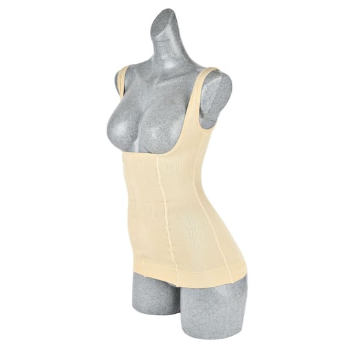 Camiseta senos libres Body Siluette seamless alto control invisible 107-4232 mediana nude dama