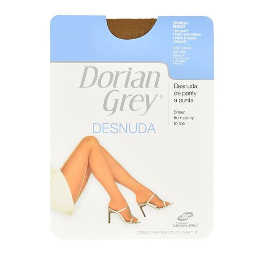 Pantimedia Dorian Grey Desnuda grosor transparente modelo 208 color juvenil talla mediana dama