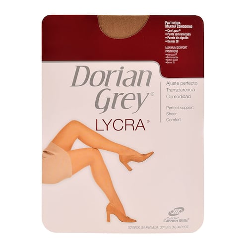 Pantimedia Dorian Grey Lycra punta semireforzada 203 grande natural dama