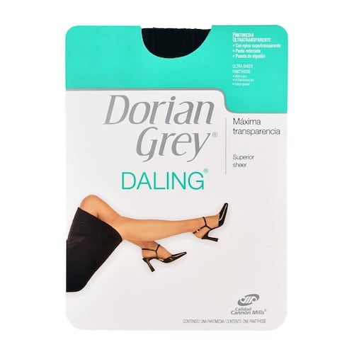 Pantimedia Dorian Grey Daling ultra transparente 209 mediana negro dama