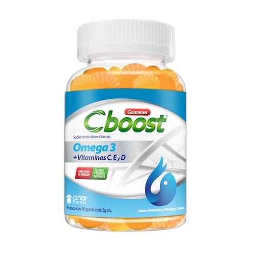 C boot gomitas omega+vitamina D y E c/90