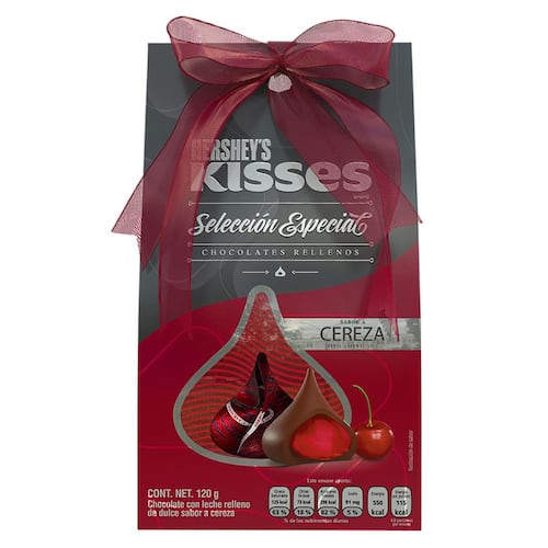 Chocolates Kisses Rellenos de Cereza de 120 gramos Hershey's