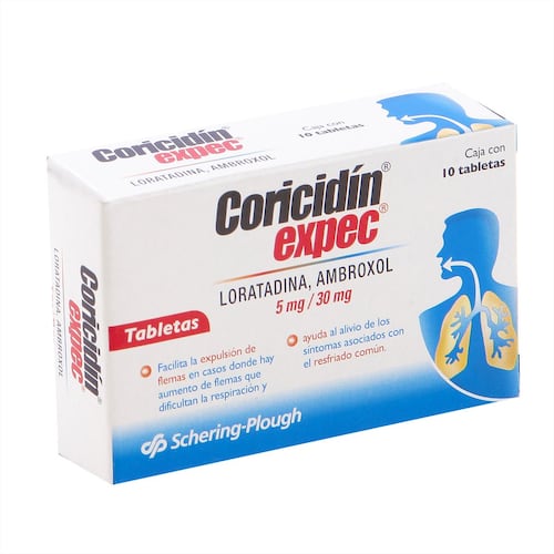 Coricidin expec 5mg/30mg tab 10