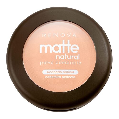 Renova Polvo Compacto Matte Natural Beige Claro