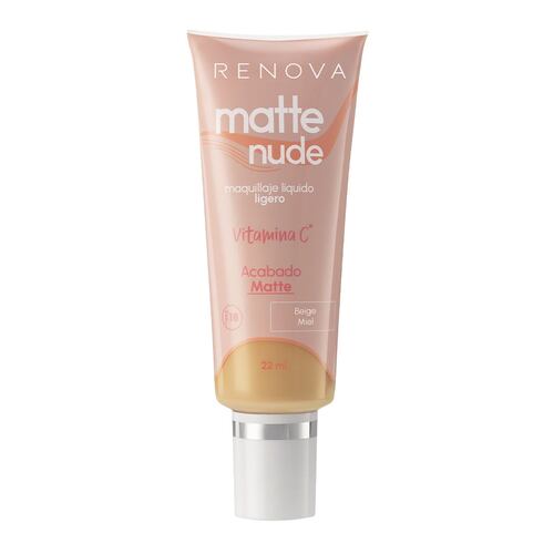 Maquillaje Líquido Ligero Renova Matte Nude Miel