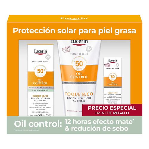 Eucerin Pack Sun Oil Control 50 Ml + Corporal 200 Ml Summer