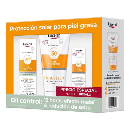 Eucerin Pack Sun Oil Control 50 Ml + Corporal 200 Ml Summer