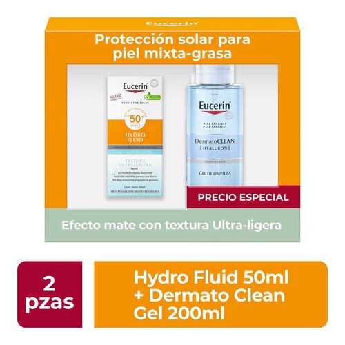 Eucerin Pack Sun Hydro Fluid 50 ml + Gel 200 ml Summer