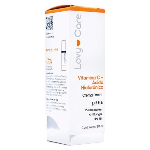 Crema Facial Vitamina C y Ácido Hialurónico Juveternal 30ml