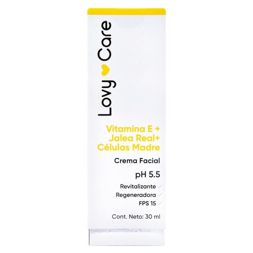 Crema Facial Vitamina E con Jalea Real y Células Madre Juveternal 30ml