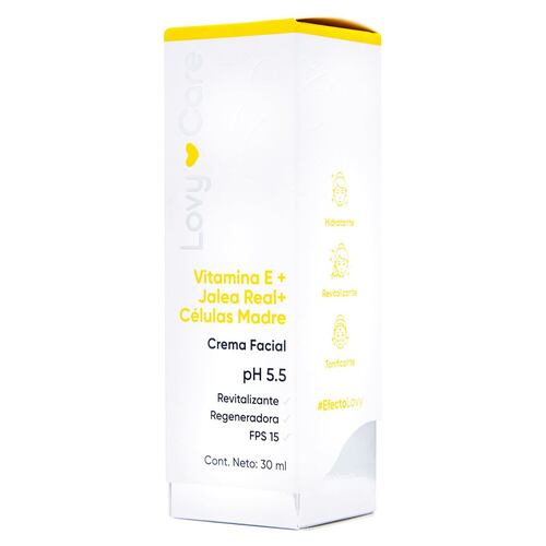 Crema Facial Vitamina E con Jalea Real y Células Madre Juveternal 30ml