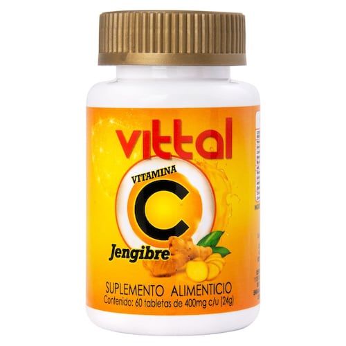 Vittal "C"  Jengibre y Curcuma  60 tabletas