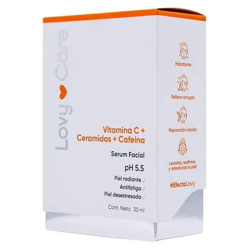 Serum Facial Vitamina C-Ceramidas-Cafeína Juveternal 30 ml