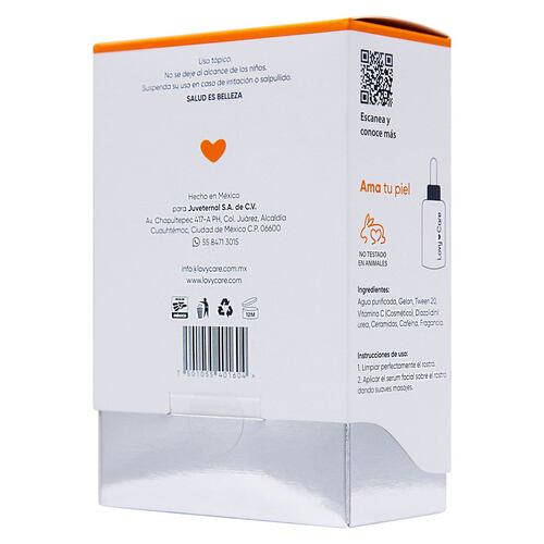 Serum Facial Vitamina C-Ceramidas-Cafeína Juveternal 30 ml