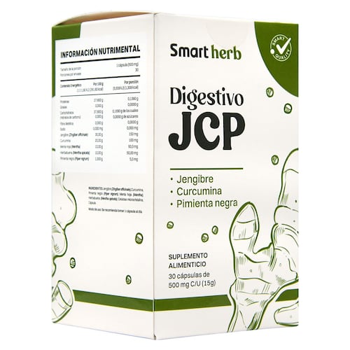 DIGESTIVO JCP  (JENGIBRE, CURCUMA Y PIMIENTA NEGRA) 30 CAPS.