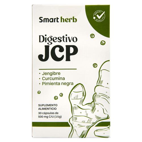 DIGESTIVO JCP  (JENGIBRE, CURCUMA Y PIMIENTA NEGRA) 30 CAPS.