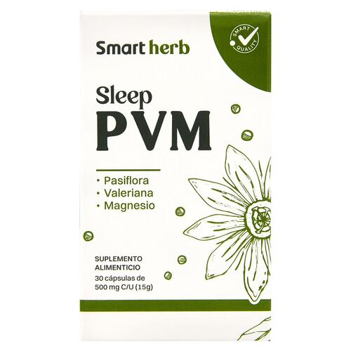 SLEEP PVM  (PASIFLORA, VALERIAN Y MAGNESIO) 30 CAPS