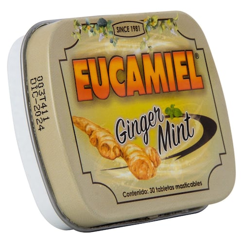 Eucamiel Ginger Mint 30 tabletas masticables