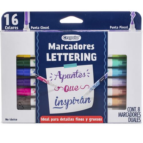 Plumones Duales CRAYOLA Nuevos Enthusiastic para Lettering