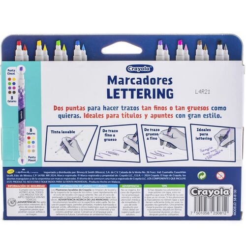 Plumones Duales CRAYOLA Nuevos Enthusiastic para Lettering