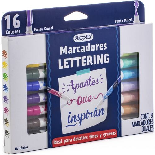 Plumones Duales CRAYOLA Nuevos Enthusiastic para Lettering