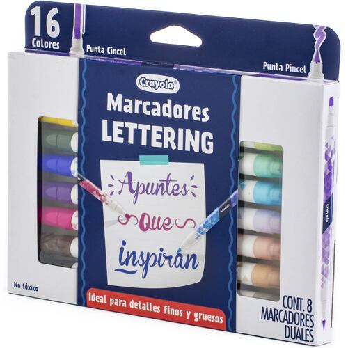 Plumones Duales CRAYOLA Nuevos Enthusiastic para Lettering