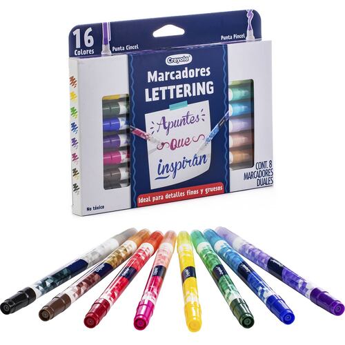 Plumones Duales CRAYOLA Nuevos Enthusiastic para Lettering