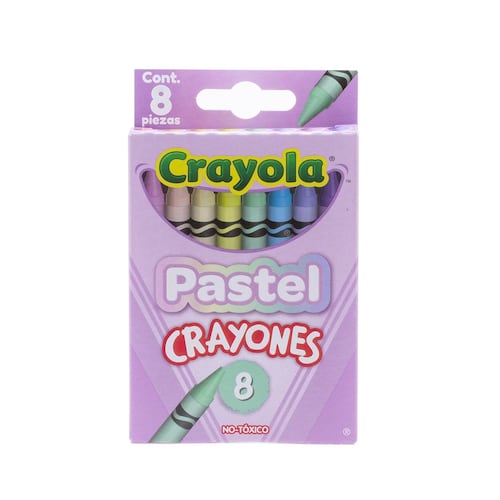 8 Crayones Tonos Pastel Crayola