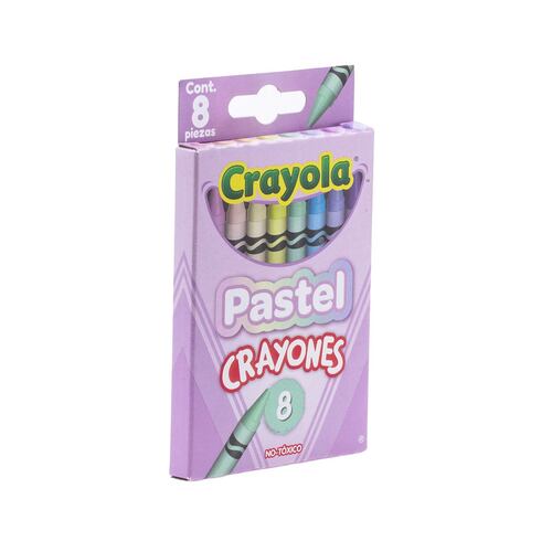 8 Crayones Tonos Pastel Crayola