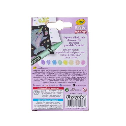 8 Crayones Tonos Pastel Crayola