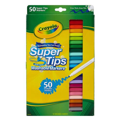 Marcadores Plumones Crayola Super Tips Pastel 12 Colores