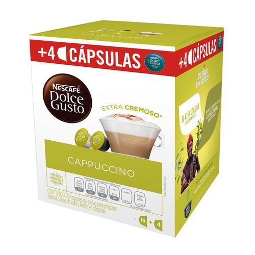 Cápsulas Jirafa Dolce Gusto Cappuccino 20 Piezas