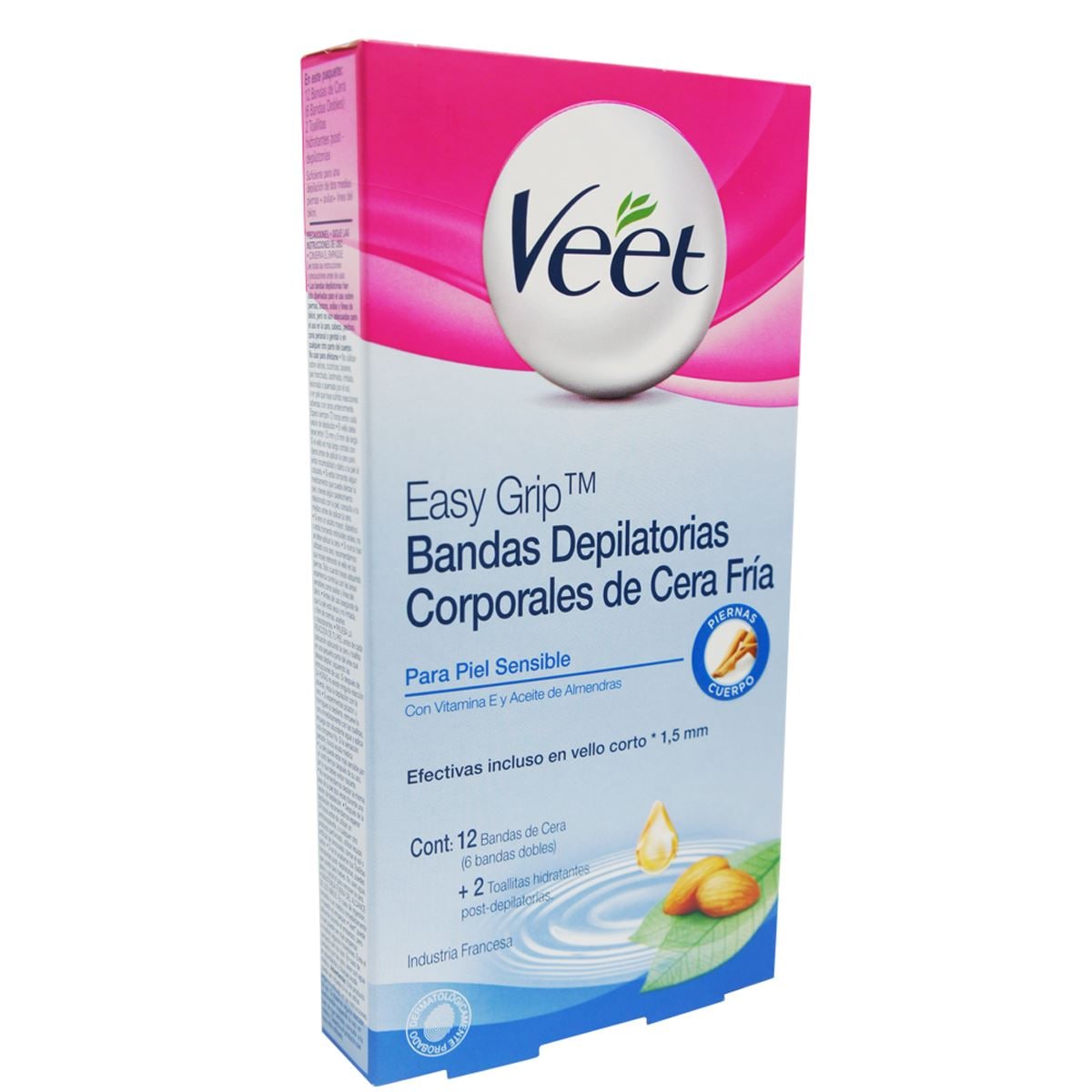 De Cera Fría Bandas Depilatorias Corporales Veet Expert Bandas