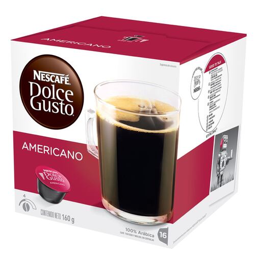 Nescafé Dolce Gusto, 64 cápsulas sabor Americano