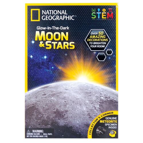 3D Luna y Estrellas Fosforencentes Nat Geo