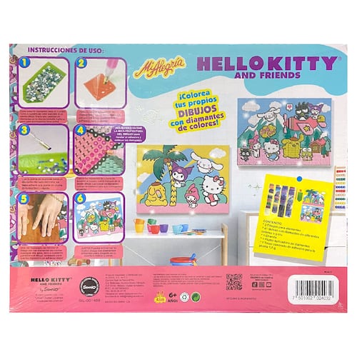 Arte en Diamantes Hello Kitty and Friends Mi Alegría