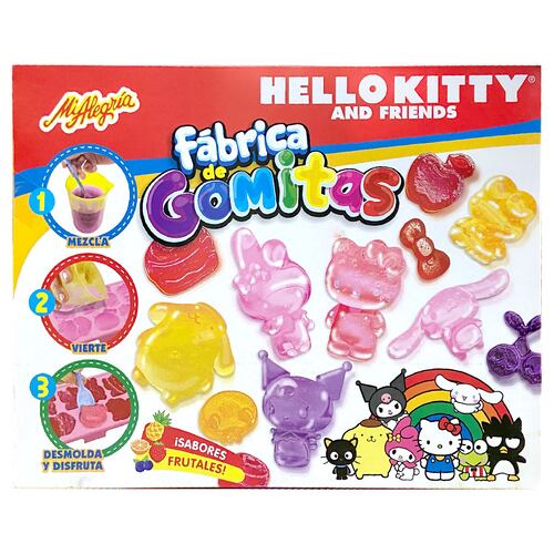 Fábrica de Gomitas Hello Kitty and Friends Mi Alegría ¡Sabores Frutales!