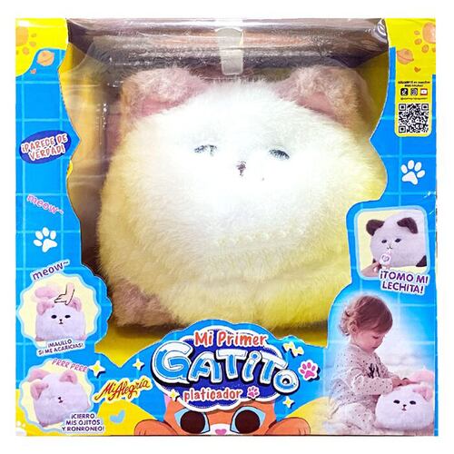 Peluche Mi Primer Gatito Platicador Mi Aalegría