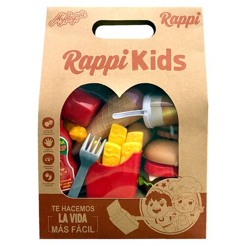 Set de Juego Fast Food Mi Alegría ¡Llegó mi Rappi!
