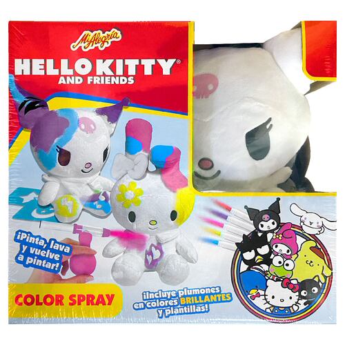 Set Peluche Color Spray kuromi Hello Kitty and Friends Mi Alegría