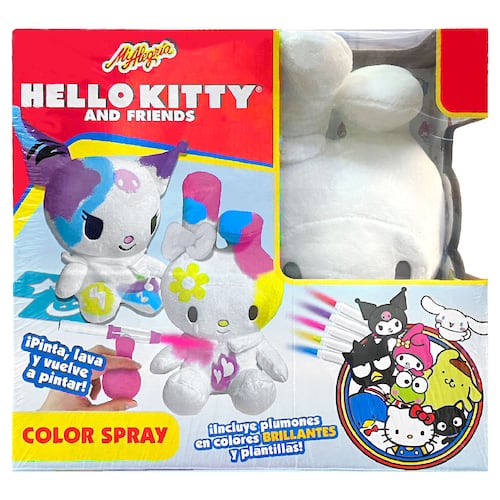 Set Peluche Color Spray My Melody Hello Kitty and Friends Mi Alegría