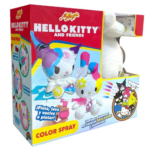 Set Peluche Color Spray My Melody Hello Kitty and Friends Mi Alegría