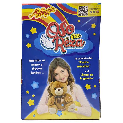 Peluche Oso que Reza Mi Alegría